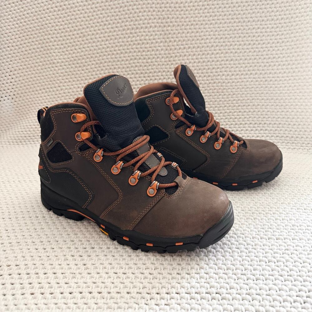 Danner NWOB Chocolate Brown Orange Vicious 4.5 Hiker Outdoors Boots 9.5 Men